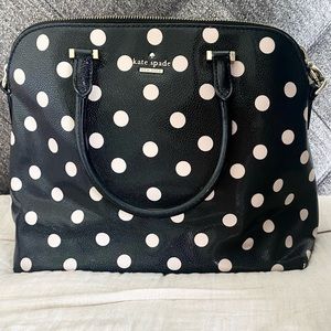 Kate Spade Polka Dot Satchel Purse with strap